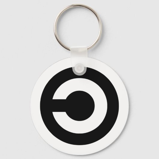 Porte-clés Copyleft - l'information veut être libre (Recto)