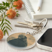 Porte-clés Coq à Sepia (Devant Droit)