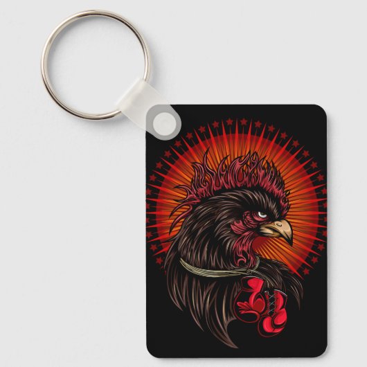 Porte-clés Coq de boîte (Recto)