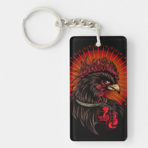 Porte-clés Coq de boîte