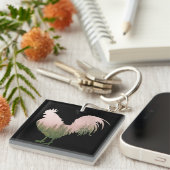 PORTE-CLÉS COQ DE LA NATURE STYLE FORET (Devant Droit)