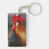 Porte-clés Coq domestique de basse-cour (Dos)
