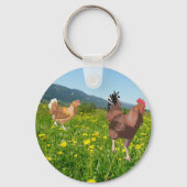 Porte-clés Coq et Poule 3  (Verso)