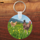 Porte-clés Coq et poulet 3 (Recto)