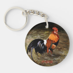 Porte-clés Coq/Gaulois/Rooster