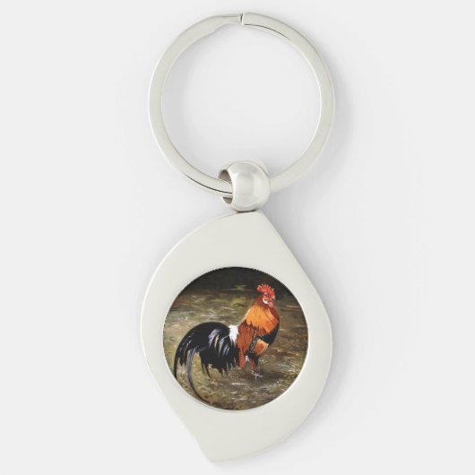 Porte-clés Coq/Gaulois/Rooster (Devant)
