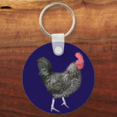 Porte-clés Coq Noir N° 4  (Verso)