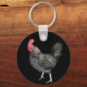 Porte-clés Coq Noir N° 4  (Recto)