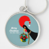 Porte-clés Coq portugais et saint Bauble de Noël (Devant)
