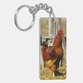Porte-clés Coq Rhode Island Red (Devant gauche)