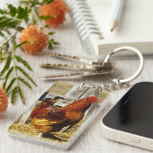 Porte-clés Coq Rhode Island Red (Devant droit)