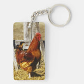 Porte-clés Coq Rhode Island Red (Dos)