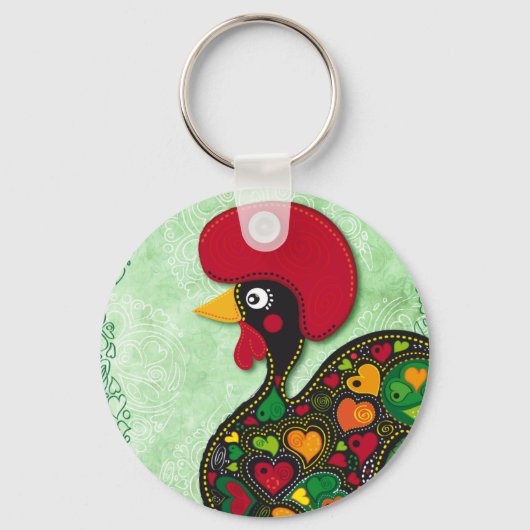 Porte-clés Coq typique de Barcelos (Recto)