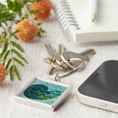 Porte-clés Coque spirale Turquoise (Côté)