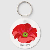 Porte-clés Coquelicot rouge (Recto)