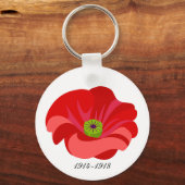 Porte-clés Coquelicot rouge (Recto)