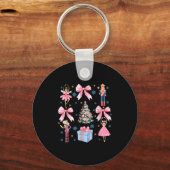 Porte-clés Coquette Bow Christmas Nutcracker Ballet Festive W (Recto)