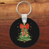 Porte-clés Coquette Bow Christmas Tree Xmas Holiday Girly Out (Recto)