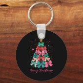 Porte-clés Coquette Bow Merry Christmas Xmas Tree Family Paja (Recto)