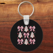 Porte-clés Coquette Bow Tree Cake Sucre de canne Joyeux Noël (Recto)