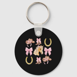 Porte-clés Coquette Cheval équitation Chevaux Fleurs sauvages
