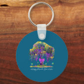 Porte-clés Coquette Mardi Gras 2026 Beads Tree Carnival New O (Recto)