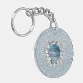 Porte-clés Coquillage aquamarine (Devant gauche)