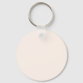 Porte-clés Coquillage blanc FFF5EE - Option pour ajouter un n (Verso)