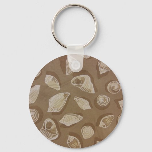 Porte-clés Coquillages dans le sable (Recto)
