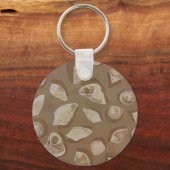 Porte-clés Coquillages dans le sable (Recto)