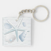 Porte-clés Coquillages et perles (Dos)