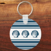 Porte-clés Coquillages et rayures (Recto)