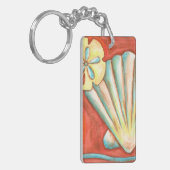 Porte-clés Coquillages Rustiques Orange (Devant gauche)