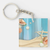 Porte-clés Coquillages Sur Sable (Devant)