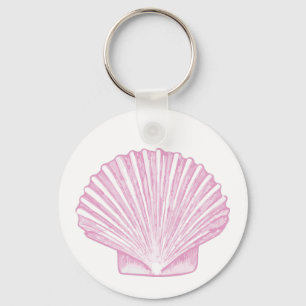 Porte-clés Coquille Saint-Jacques Rose Côtière