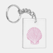 Porte-clés Coquille Saint-Jacques Rose Côtière (Devant gauche)