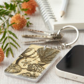 Porte-clés Coquilles neutres et collection de corail (Devant droit)