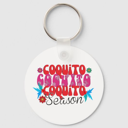 Porte-clés Coquito Season, jour national de la coquito (Recto)