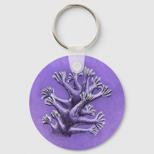 Porte-clés Corail Reef Purple Marine Biologie Art