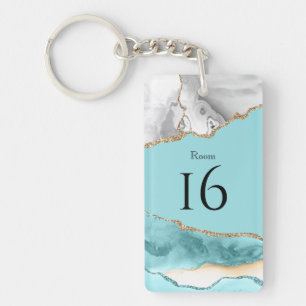 Porte-clés Coral agate geode hôtel resort lodge bnb DO-IT-YO