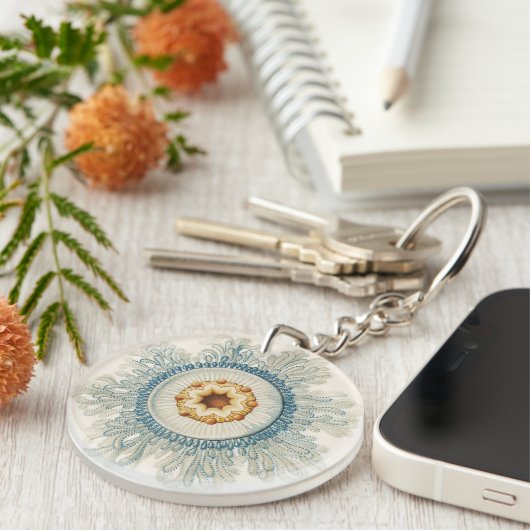 Porte-clés Coral Mandala Motif (Devant droit)