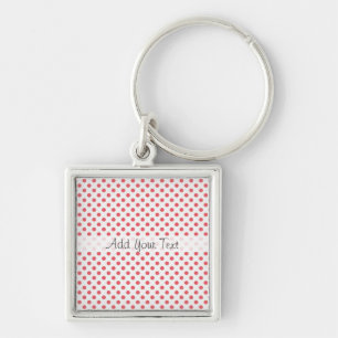 Porte-clés Coral rose Pois par Shirley Taylor