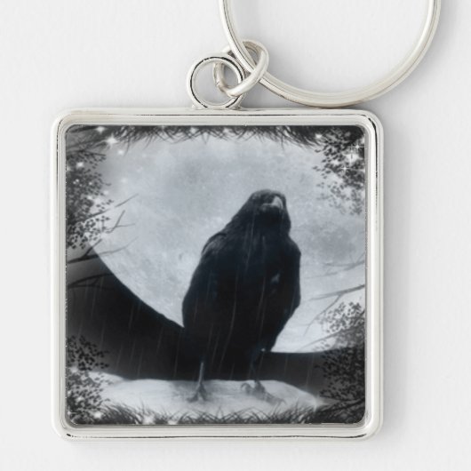 Porte-clés Corbeau de Lune (Devant)