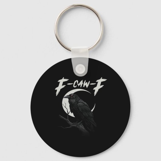 Porte-clés Corbeau Drôle Essentiel Créatif Décontracté (Recto)