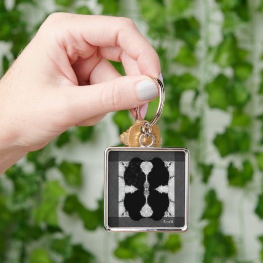 Porte-clés Corbeau encé (main)