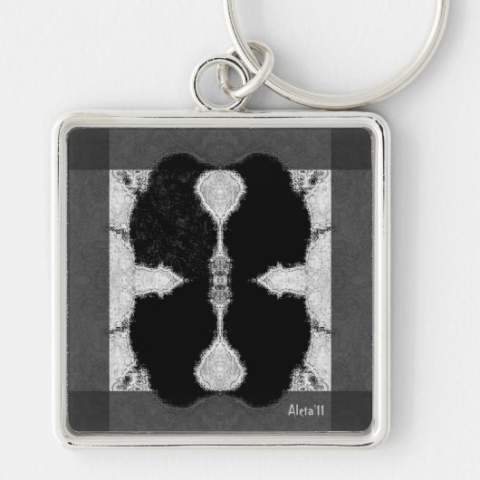 Porte-clés Corbeau encé (Devant)