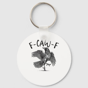 Porte-clés Corbeau, F-Caw-F Oiseau drôle