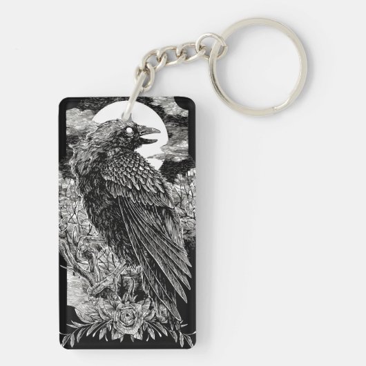 Porte-clés Corbeau mystique foncé (Dos)