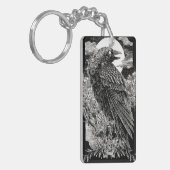 Porte-clés Corbeau Mystique Sombre (Devant gauche)