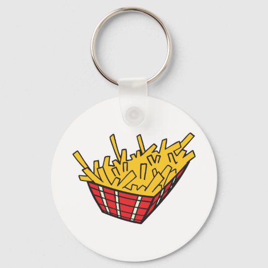 Porte-clés corbeille de frites (Recto)